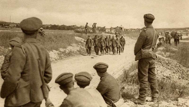 Германские военнопленные захваченные на Сомме