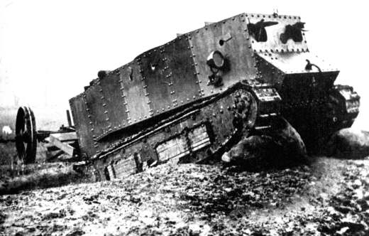 Оригинал прототипа британского танка "Little Willie"
