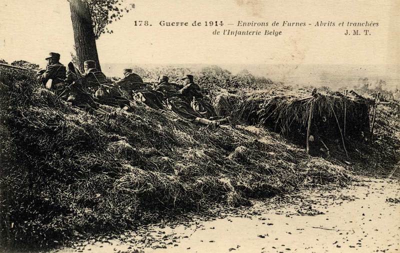 Первые французские траншеи, 1914