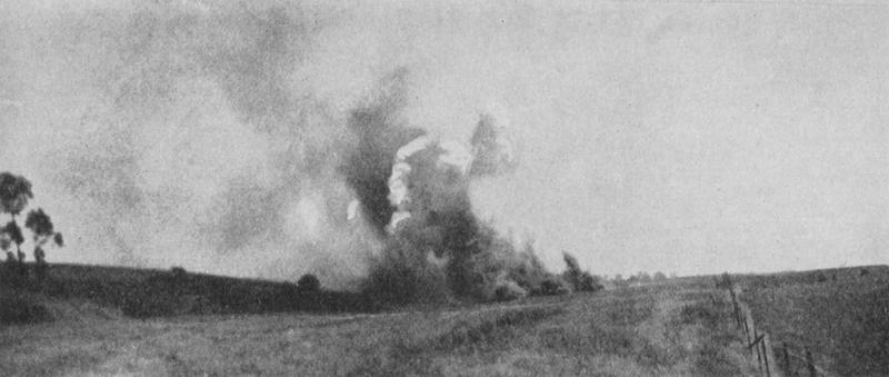 Взрыв германских газовых бомб