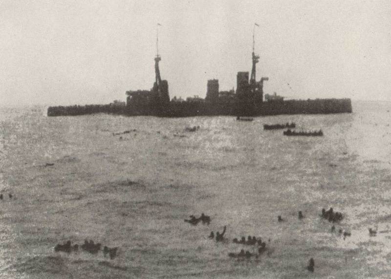 Спасение моряков после битвы у Фолклендских островов, 1914